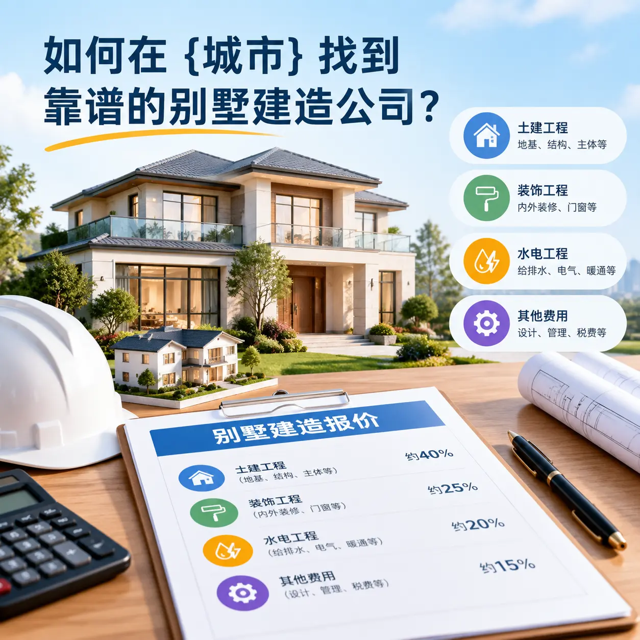 如何在 正安 找到靠谱的别墅建造公司?