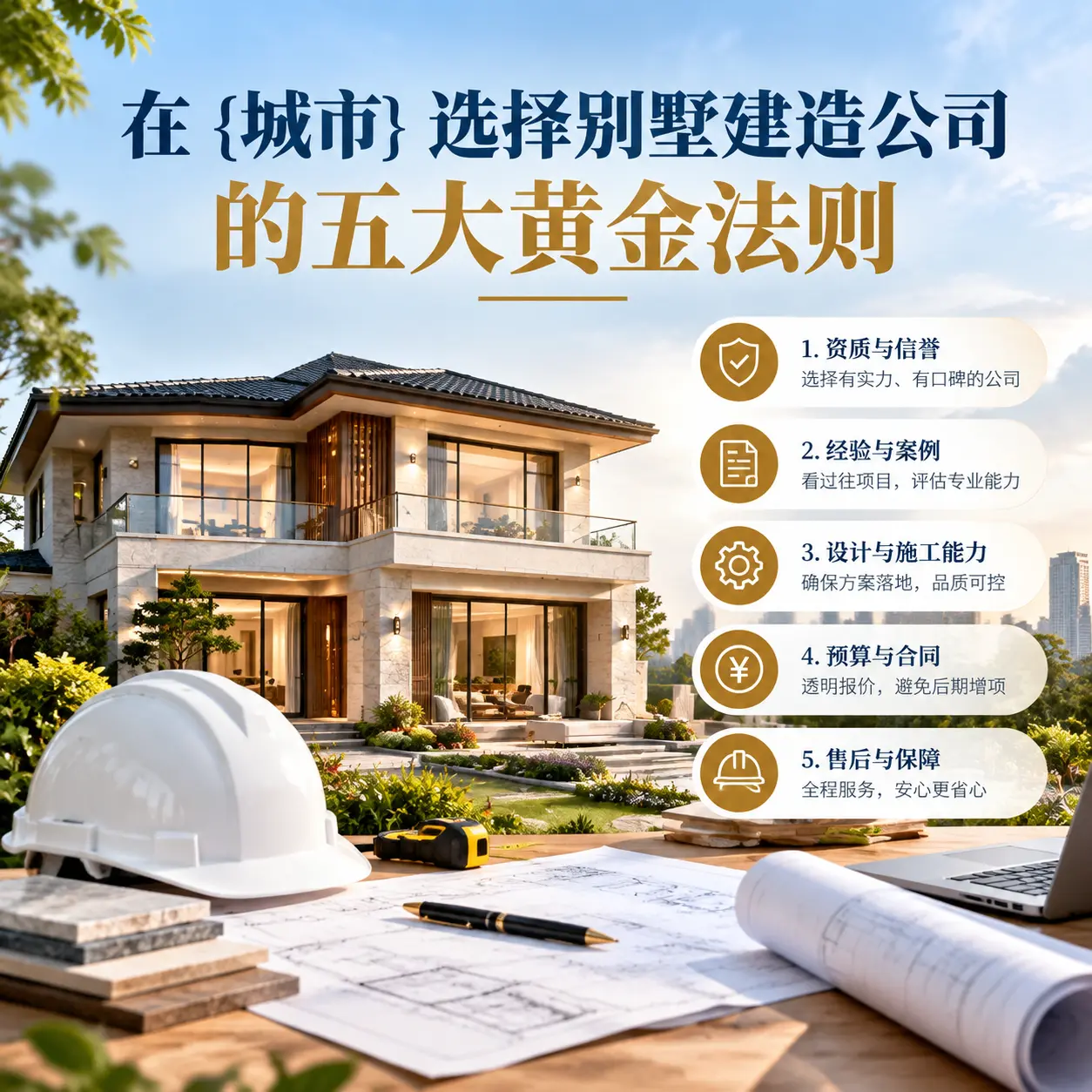 在 正安 选择别墅建造公司的五大黄金法则