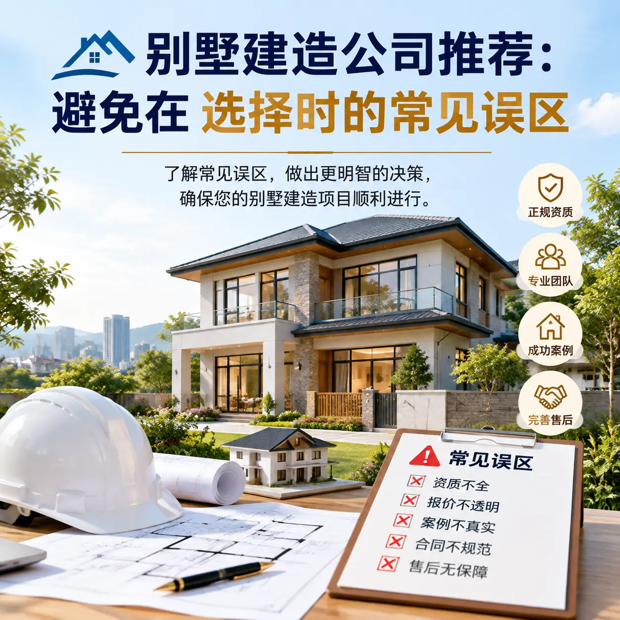 别墅建造公司推荐:避免在 正安 选择时的常见误区