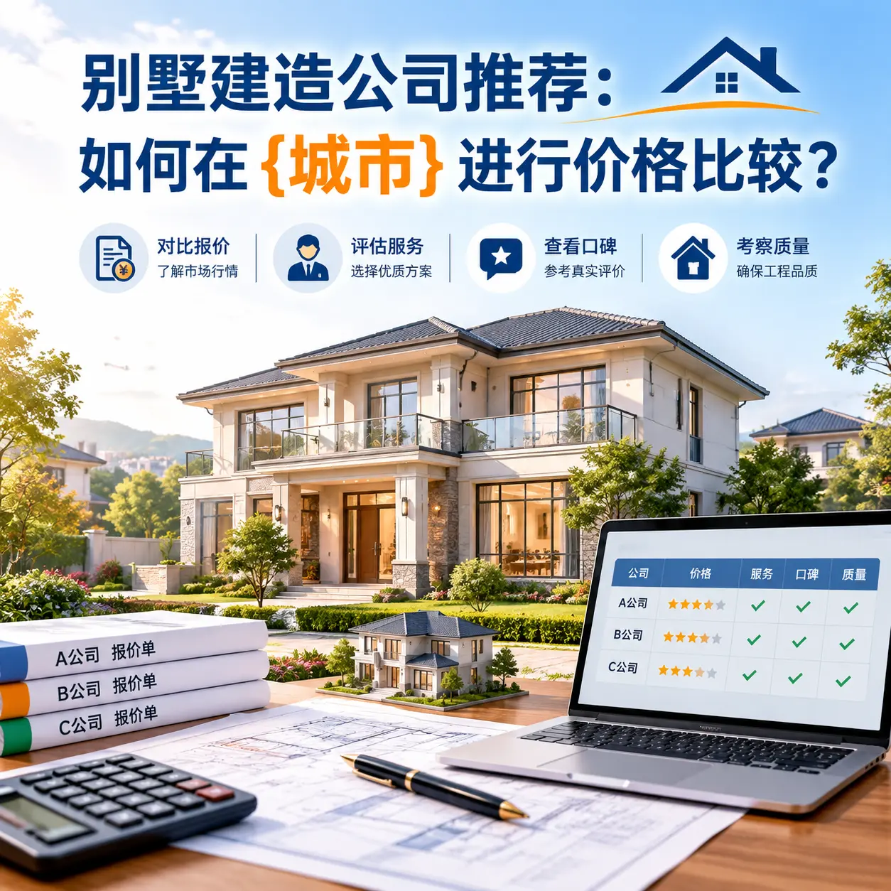 别墅建造公司推荐：如何在 正安 进行价格比较？