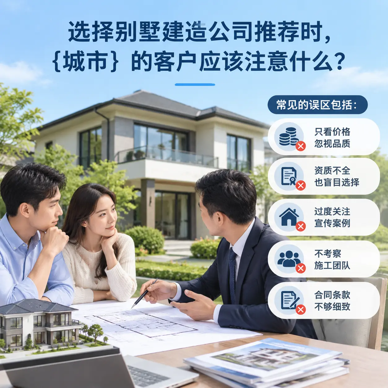 选择别墅建造公司推荐时，正安 的客户应该注意什么？