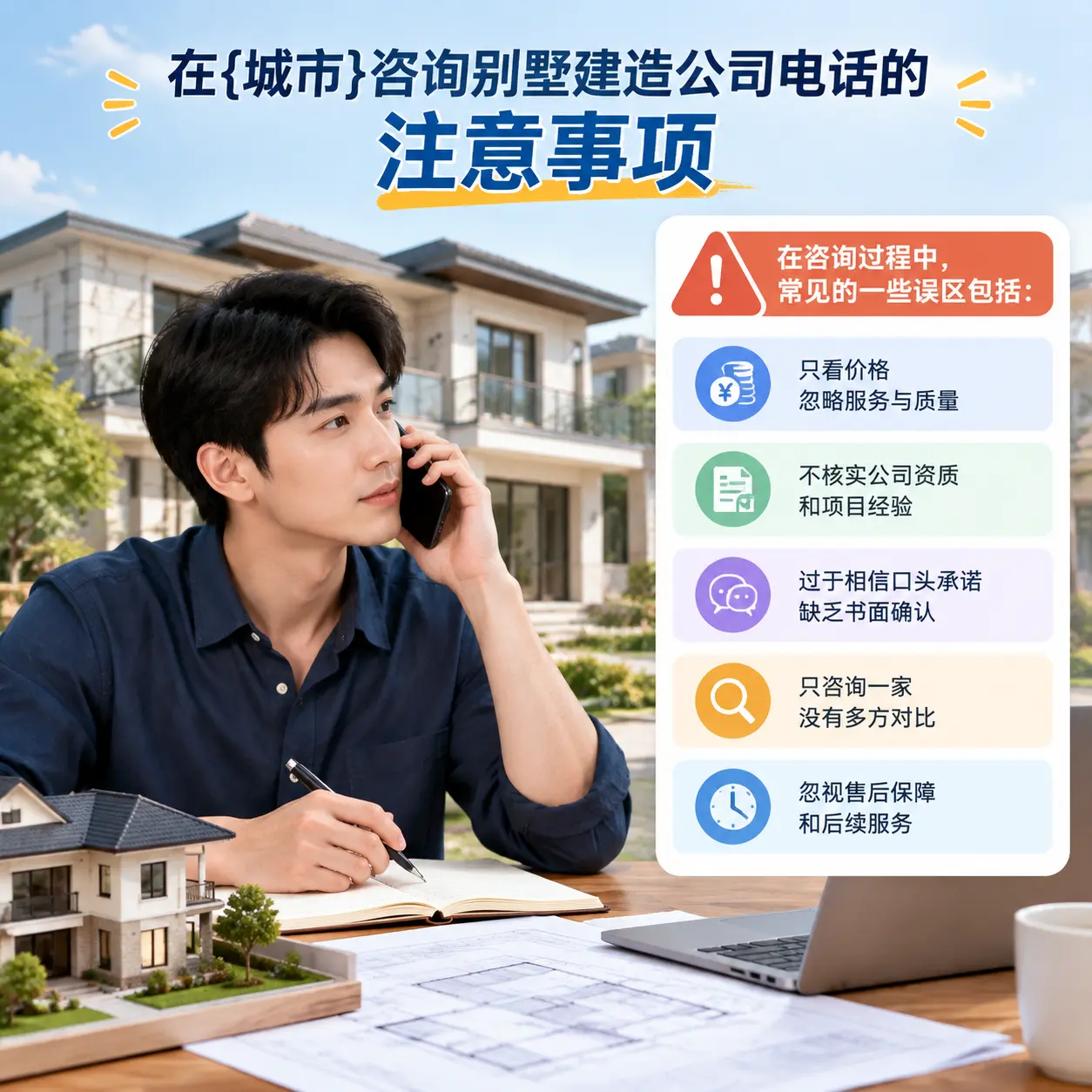 在正安咨询别墅建造公司电话的注意事项