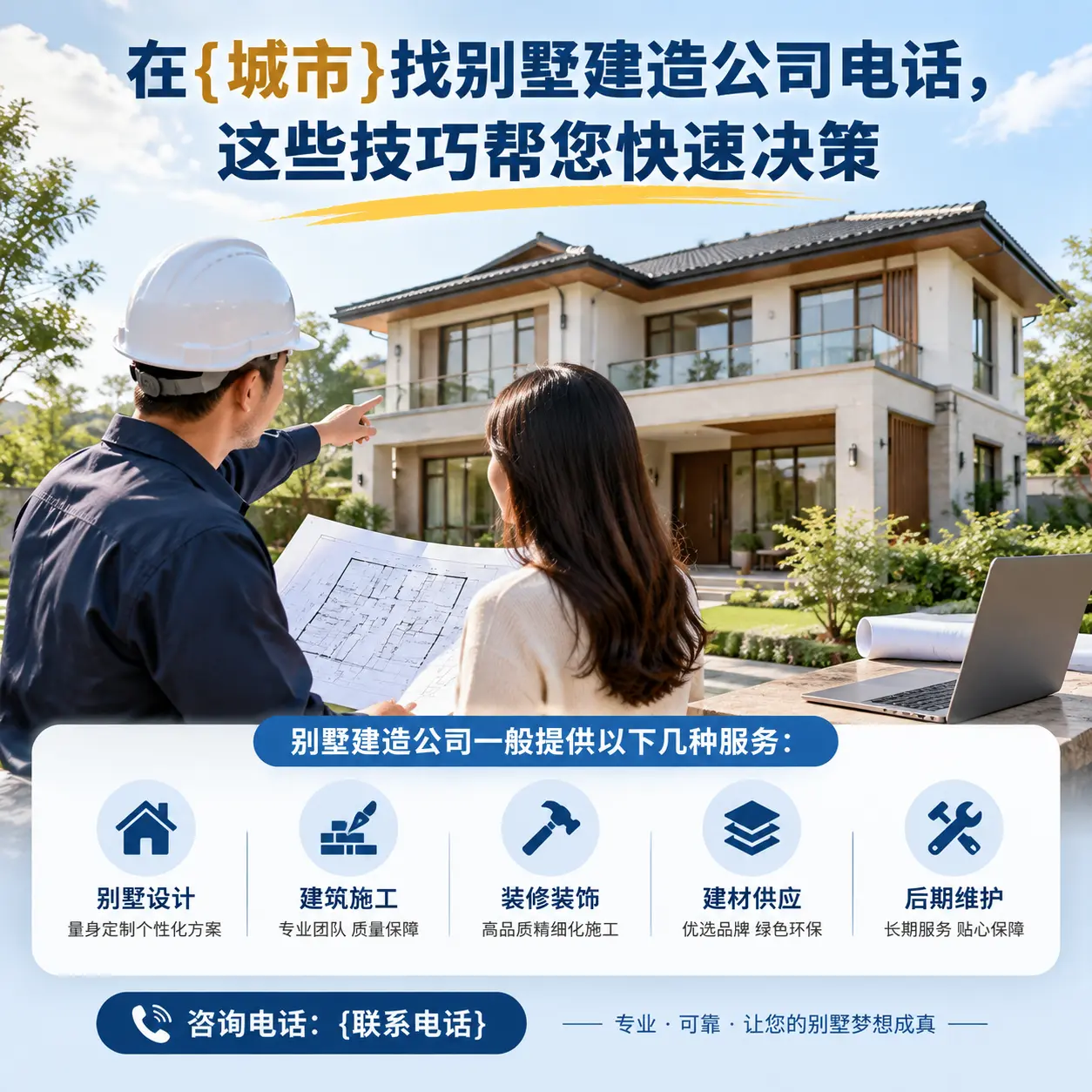 在正安找别墅建造公司电话,这些技巧帮您快速决策
