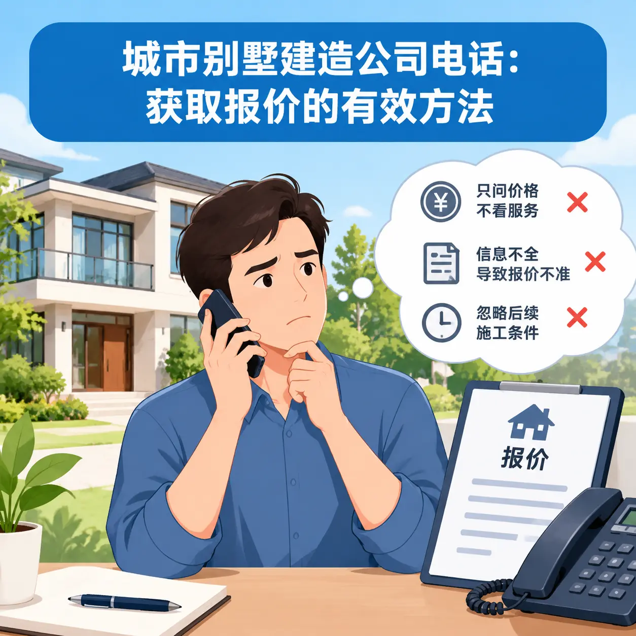 正安别墅建造公司电话:获取报价的有效方法