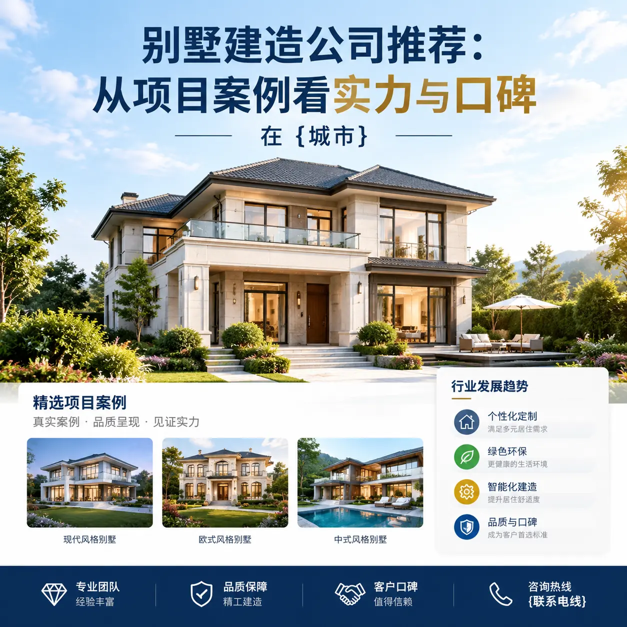 别墅建造公司推荐:从项目案例看实力与口碑在 正安