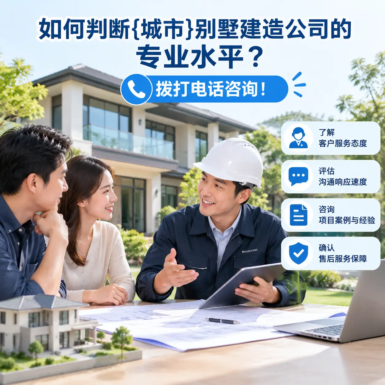 如何判断正安别墅建造公司的专业水平?拨打电话咨询!
